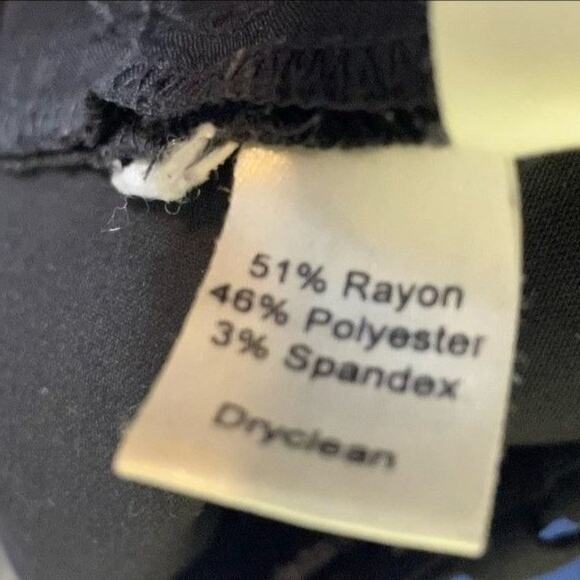 Loft Marisa Women's Trousers Black Rayon Spandex Blend 8 - Picture 6 of 6